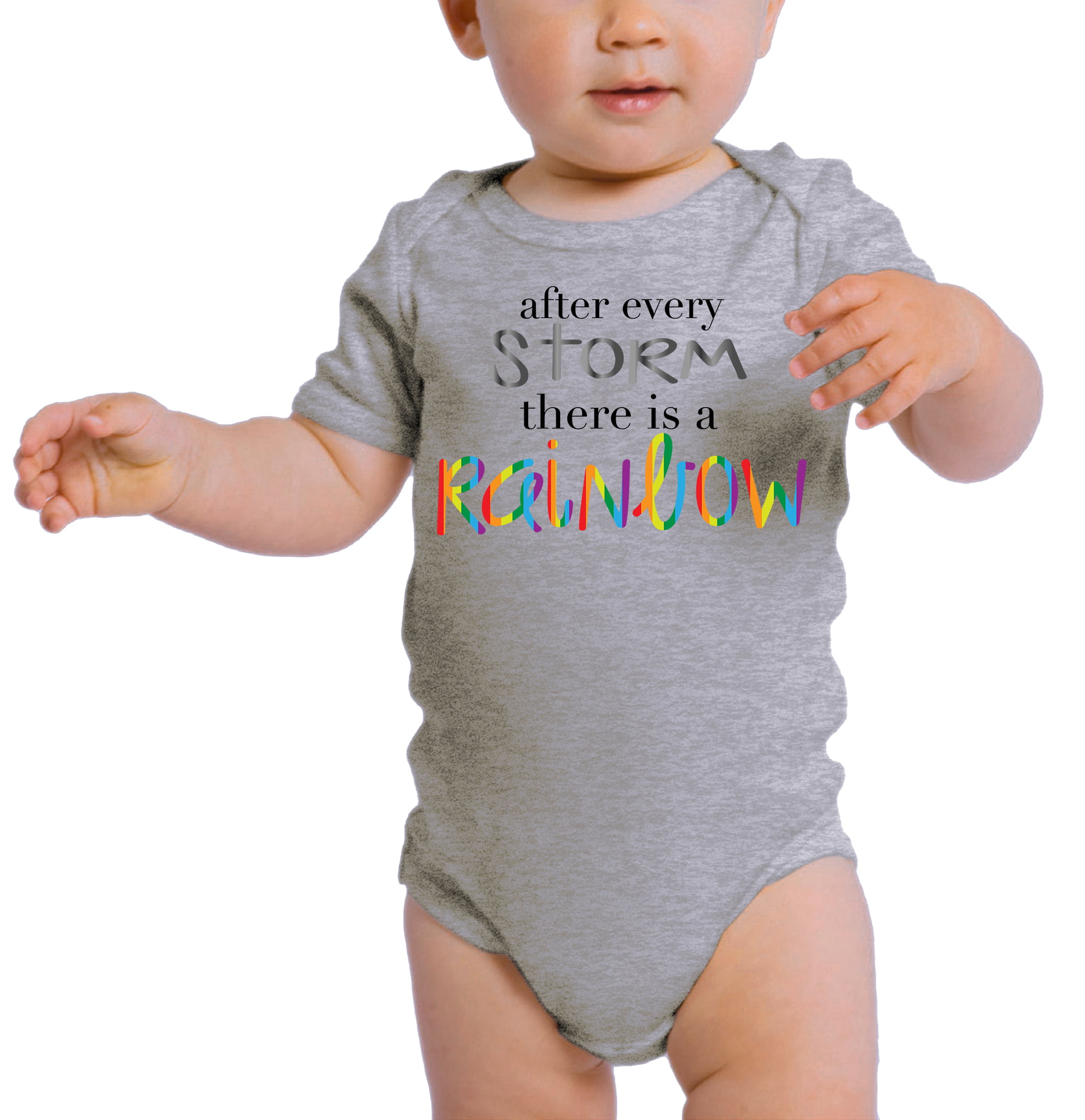 Rainbow Baby After Storm Rainbow One Piece Bodysuit Rainbow Baby One Piece Bodysuit IVF Baby Onesie Miracle Baby Rainbow Baby Gift