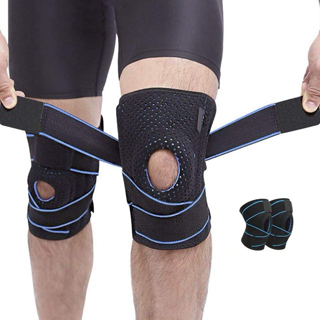 Ropa de Deporte Deporte rodillera presurizada soporte de rodilla elástico Fitness Gear Brace Protector Tmvgtek Para Estrenar