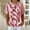 Light Pink, variant on Morttic Women's V-Neck Short Sleeve Striped Blouse – Casual Loose Fit Button Detail Top, Daily & Summer Wear Yellow,XL