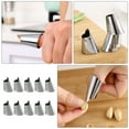 thumbnail image 2 of 10Pcs Stainless Steel Finger Guards Safety Slice Cutting Tools Vegetables Fruit Cutting Protectors, 2 of 6