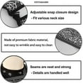thumbnail image 3 of VERTEX&KAIBIN Barber Cape for men Hair Cutting,Black Paisley Cool cape designer,professional barber supply capes, 3 of 7