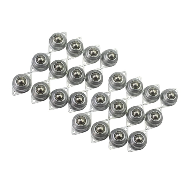 24 Piezas Transferencias de Bola CY-15A Bola de Rotación Universal Rueda Transportadora Rodamiento de Rodillos 5/8 Pulgadas Rodamientos de Bolas