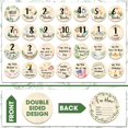 thumbnail image 4 of Tarjetas Wesiti de madera con hitos mensuales para bebés, 31 unidades, 4 of 7