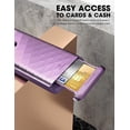 thumbnail image 3 of Galaxy S20 Ultra Case, Clayco [Argos Series] Premium Hybrid Protective Wallet Case for Samsung Galaxy S20 Ultra (Built-in Credit Card/ID Card Slot) (Purple), 3 of 5