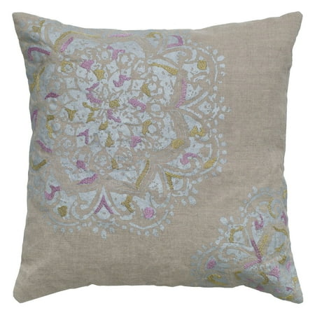 Rizzy Home Metallic Printed Decorative Throw Pillow