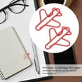 thumbnail image 4 of 100pcs Metal Paperclips Anti Slip Multipurpose Airplane Shaped Paper Clips for Reliable Holder Notebook School, 4 of 8