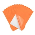 thumbnail image 1 of Hojas de fieltro adhesivas Uxcell 30cmx20cm para pegar y usar, naranja amarillo, 10 piezas, 1 of 7