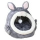 thumbnail image 1 of Cama cueva para gatos, cojín suave, lavable, cómodo, cálido y extraíble para mascotas y cerdos Gris Grande Yuyangstore Cama para perros y gatos de peluche, 1 of 8