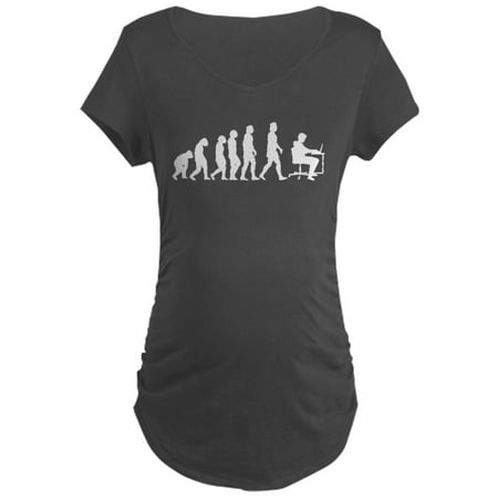 

CafePress - Office Evolution Maternity T-Shirt - Maternity Dark T-Shirt