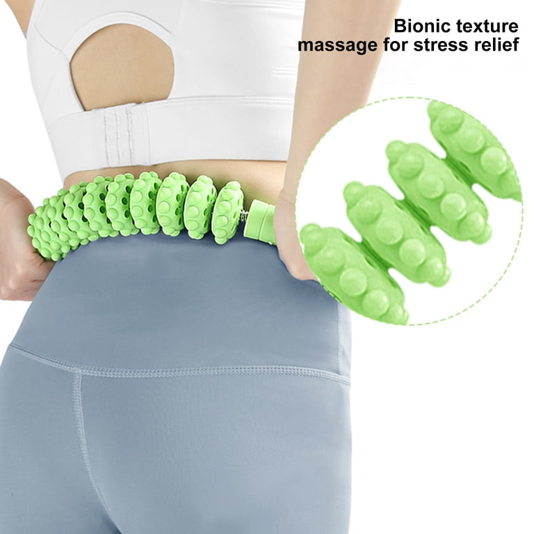 Jkung 10 Wheels Massage Roller Muscle Sore Pain Relief Deep Tissue