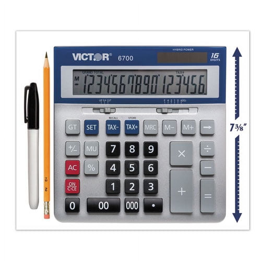 6700 Large Desktop Calculator, 16-Digit Lcd | Bundle of 2 Each