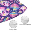 thumbnail image 3 of Kdxio Cotton Pillow Cases 14"x20" Pillowcases,Soft and Breathable Bedroom Pillow Cases-Skull rainbow mushroom colorful-No Pillow Core, 3 of 5