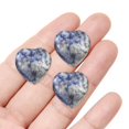 thumbnail image 4 of JHGoosa Crystal Natural Heart Shaped Polished Heart Shaped Gem Rose Quartz Amethyst All Kinds Of Healing Crystal Palm Love Gem Set Bulk Energy Balance Meditation 10mm, 4 of 5