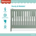 thumbnail image 4 of Fisher Price Iris 4 in 1 Convertible Crib by Dream On Me, Meadow Green, 4 of 16