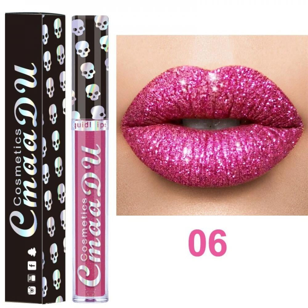 Glitter Lip Gloss Lipstick Shiny Diy Lip Gloss Diamond Waterproof Long  Lasting Lipgloss Kit With Lip Primer Lip Tint Lips Makeup Ns2