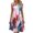 Red, variant on Women Dresses Bohemian Floral Sleeveless Summer Casual Beach Dress Tunic Dress for Ladies Red S