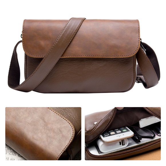 Bolso de negocios para hombre, bolso de hombro para hombre, bolso cruzado retro para hombre, bolso cruzado retro para hombre, rendimiento lleno de energía