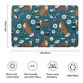 thumbnail image 3 of Boxer Dog Pitbull Terriers Dog and Sushi Bathroom Rugs Mat,Non Slip Microfiber Bathroom Rug,Rubber Backing,Soft Bathroom Mats for Bathroom Floor,Tub and Shower,20x32in(50x80cm), 3 of 5