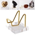 thumbnail image 5 of Acrylic Display Holder - Display Stands for Rock Mineral Agate , Brass Ar Stands for Small Collectibles - M M, 5 of 8
