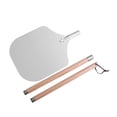 thumbnail image 3 of Pizza Peel Almacenamiento fácil para queso, pan, frutas, verduras portátiles versátil Uso de ahorro de ahorro Pizza Pizza Piceta de madera Mango de 97.2 cm con caja, 3 of 8