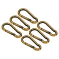 thumbnail image 1 of Unique Bargains 5mm Spring Snap Hook Clips Chain Quick Links Connector Ring Lock 88 Lbs Gold Bronze 6 Pack, 1 of 6