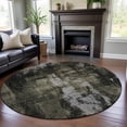 thumbnail image 3 of Dalyn Rugs Premium Machine Washable Mayfield AMF1077 Charcoal 8' x 8' Round Rug, 3 of 6