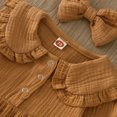 thumbnail image 7 of Sngxgn Baby Girl Cotton Bodysuit Long Sleeve Jumpsuit Outfits Clothes(Brown,80), 7 of 7