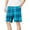 Blue, variant on BOOMNY Mens Shorts Casual Plaid Prints Oversized Elastic Waist Drawstring Beach Shorts For Man Soft Loose Fit Summer Workout Shorts Comfy Mens Dailywear
