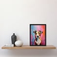 thumbnail image 4 of Jack Russell Dog Lover Gift Pet Portrait Baby Blue Pink Orange Artwork Painting Artwork Framed Wall Art Print A4, 4 of 5