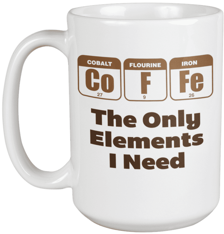 I use this mug Periodically Funny Chemist teacher Chemistry coffee cup gift 