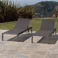thumbnail image 2 of MAYEERTY Patio Lounge Chair Outdoor KD Chaise Lounge with Sturdy Steel Frame Outdoor Sunbathing Recliner, 2 of 8