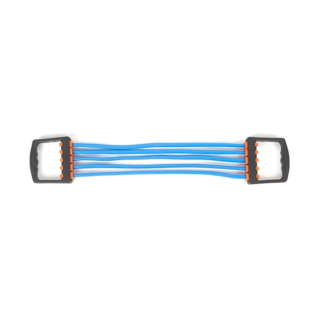 Greeniant Expansor de pecho, banda estiradora, ejercitador muscular, equipo de fortalecimiento de ejercicio de fuerza de 5 resortes para el hogar y la sala Accesorios para máquinas de ejercicios Azul Greeniant OD028525-04