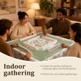 thumbnail image 3 of 55x55 Inch Tablecloth Table Cloth, Green Chinoiserie Mahjong Tablecloth 55x55 Inch Table Covers, Stain Resistance Polyester Table Cover for Kitchen D, 3 of 6