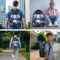 thumbnail image 2 of Jeiento Space Axolotl Kids Backpack Set for Boys Girls Water Resistant Large Capacity 17 Inch 4-Piece Backpack with Lunch Bag, Pencil Case, Bookmarks for Elementary School, 2 of 7
