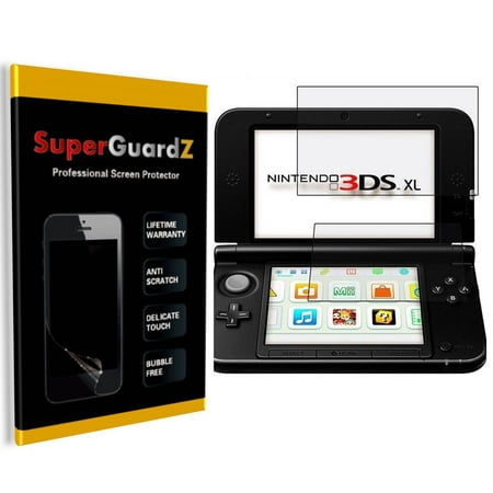 [4-Pack] Nintendo 3DS XL (2015) SuperGuardZ Screen Protector, Ultra Clear, Anti-Scratch, (Best Way To Clean 3ds Screen)