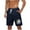 Dark Blue, variant on SELONE Men's Casual Vacation Swim Trunks Hawaiian Board Shorts Drawstring Beach Shorts with Pockets Bathing Suit
