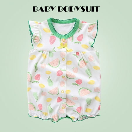 

Baby Jumpsuit Summer Thin Sleeveless Romper Newborn Clothes Cotton Monk Clothes Comfortable Baby One-Piece Rompers for Kids Baby Air Conditioning Clothes Pajamas Bodysuits 59cm Watermelon