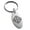 Silver, variant on Stainless Steel Celtic Cross Triquetra Knot Engraved Small Oval Charm Keychain Keyring