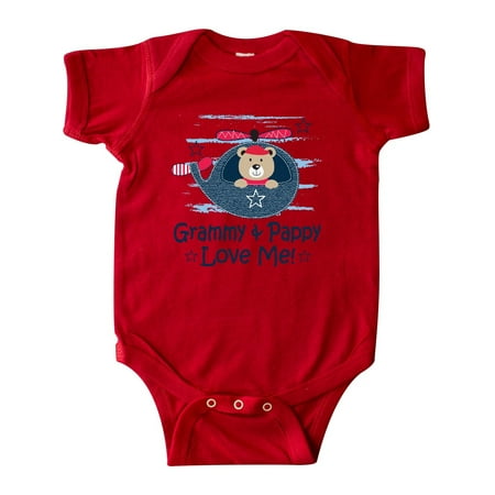 

Inktastic Grammy and Pappy Love Me Gift Baby Boy or Baby Girl Bodysuit