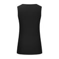 thumbnail image 6 of Up to 40% off! Kmdttou Women's Sleeveless Round Neck Solid Color Button-Up Top Fashion Layering Slim Trendy Cool Tops, 6 of 7