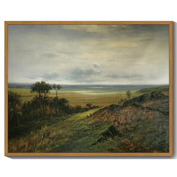 Drsoum Vintage Wilderness Wall Art Classic Retro Landscape Wall Prints Farmhouse Kitchen Bathroom Office Decor - 8x10in Nature Framed