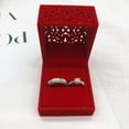 thumbnail image 5 of Joyero de terciopelo para anillos, collares y pendientes (rojo) Rojo Verde, 5 of 5