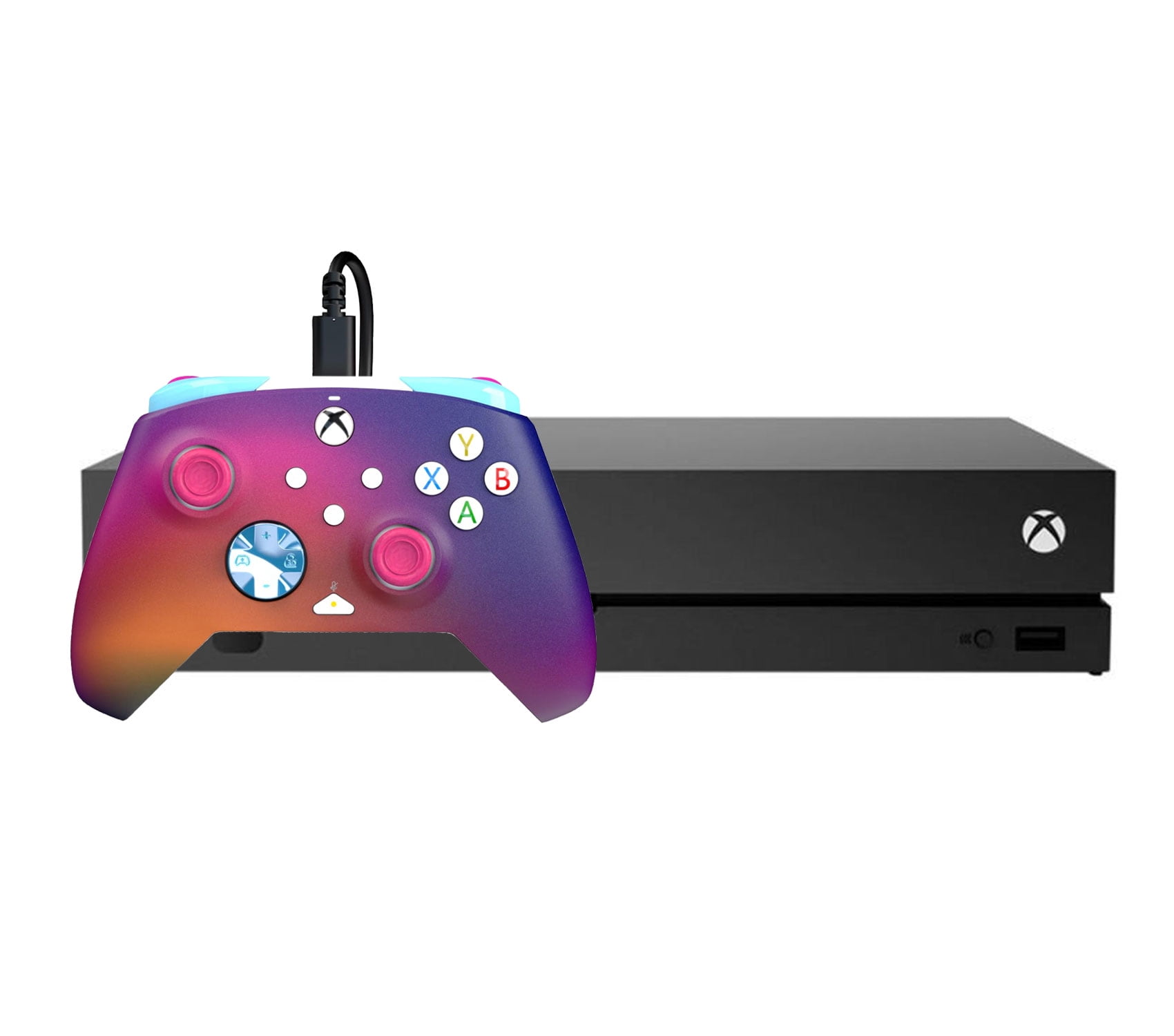 Microsoft Xbox One X Black 1TB Gaming Console + Headset BOLT AXTION Bundle