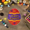 thumbnail image 2 of Xihbxyly Tablero de Madera de Pascua, Decoración de Conejo Colorido Diy, Divertida Actividad Familiar, Idea de Regalo Creativa, Realza El Ambiente Festivo, Perfecto para Padres E Hijos, Incluye Pince, 2 of 7