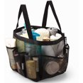 thumbnail image 4 of Bolsas de almacenamiento de malla para caminar en la playa para senderismo, bolsas colgantes para ducha, cepillo organizador portátil, bolso de Almacenamiento y organización del hogar Negro Bewildely HA065527-03B, 4 of 6