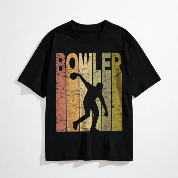 Bowler Vintage Bowling Player Retro Bowling Lover T-Shirt