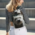 thumbnail image 7 of Balery Dog Wrapped in Towel 1 Vintage Canvas Backpack for Men and Women - Large Capacity, Durable Travel Laptop Bag for School, Work, Hiking, and Outdoor Activities, 7 of 7