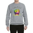 thumbnail image 2 of Wild Bobby, Colorful Softball Girl, Sports, Unisex Crewneck Graphic Sweatshirt, Heather Grey, X-Large, 2 of 5