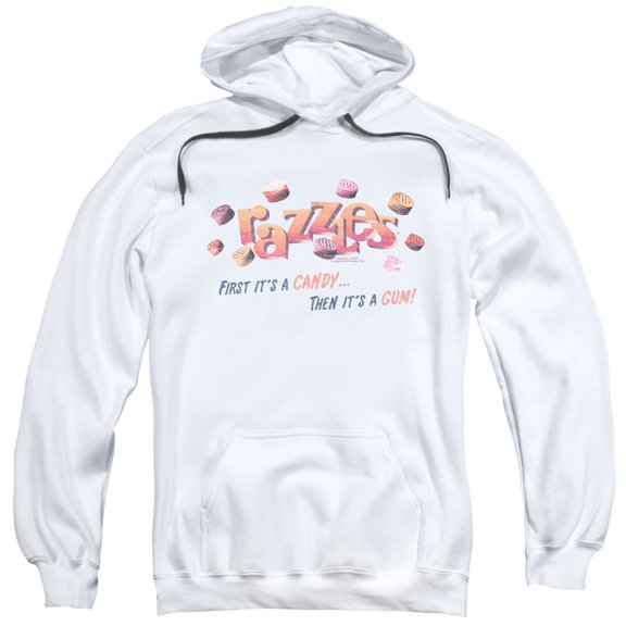 Dubble Bubble A Gum And A Candy Adult Pullover Hoodie Sweatshirt White