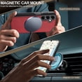 thumbnail image 3 of LC.IMEEKE For Samsung Galaxy A55 5G Magnetic Case Compatible with MagSafe Leather TPU Back Cover - R, 3 of 5